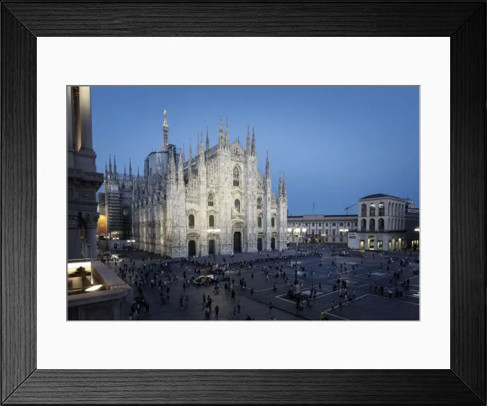 Framed Print : Milan Cathedral after sunset from above Lombardy, Italy Framed Print : Milan Cathedral after sunset from above Lombardy, Italy