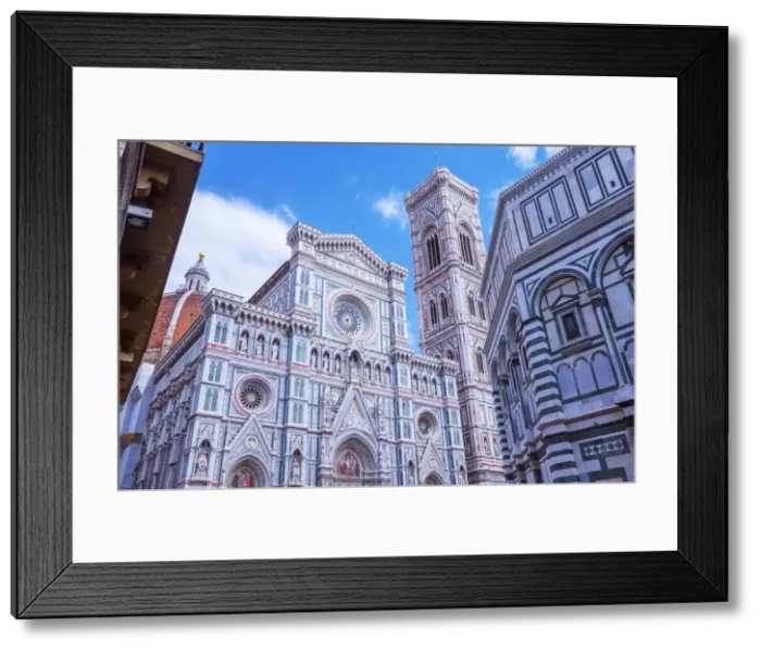Framed Print : Vew of Saint Mary of the Flower Cathedral, Giottos Campanile and Brunelleschi s Framed Print : Vew of Saint Mary of the Flower Cathedral, Giottos Campanile and Brunelleschi s