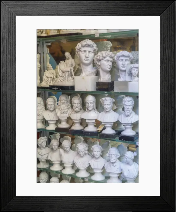 Framed Print : Souvenirs shop window, Florence, Tuscany, Italy, Europe