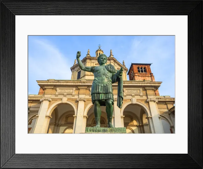 Framed Print : Basilica San Lorenzo, Milan, Lombardy, Italy
