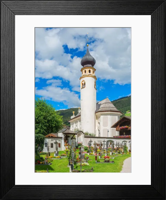 Framed Print : Church San Michele, Innichen, Puster valley, Alto Adige, Italy Framed Print : Church San Michele, Innichen, Puster valley, Alto Adige, Italy