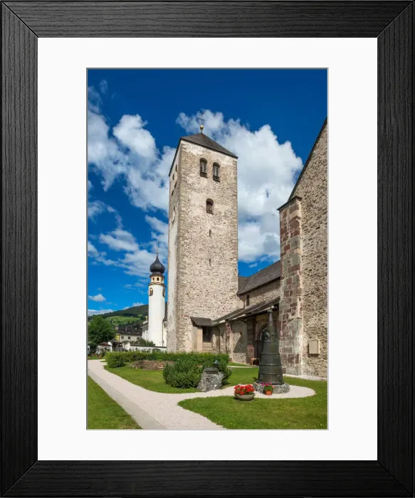 Framed Print : Church San Michele and colligiate church, Innichen, Puster valley, Alto Adige, Italy Framed Print : Church San Michele and colligiate church, Innichen, Puster valley, Alto Adige, Italy