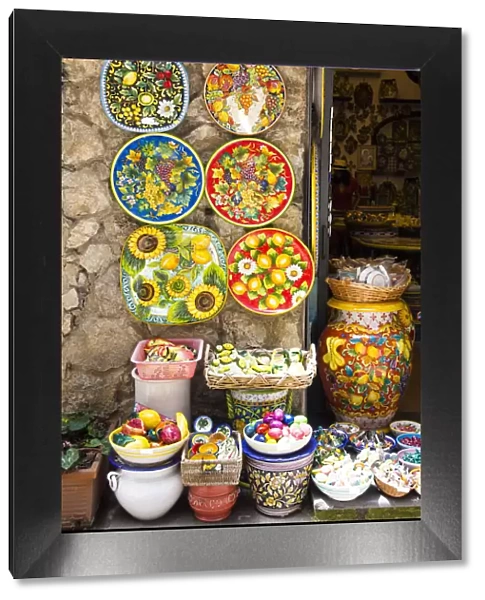Artistic ceramics in Ravello, Amalfi Coast, Campania, Italy