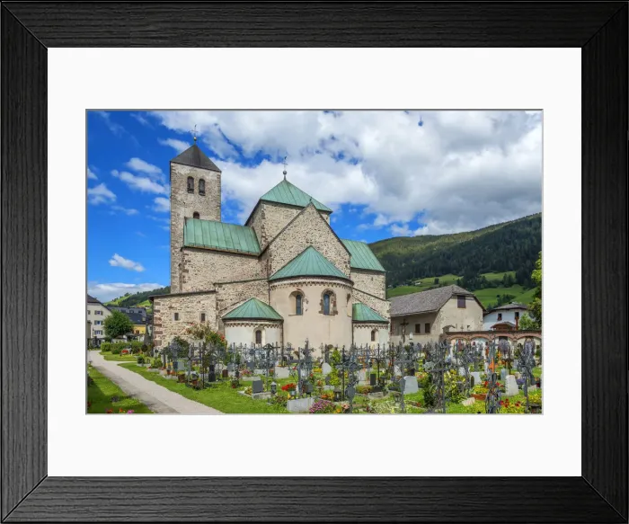 Framed Print : Colligiate church, Innichen, Puster valley, Alto Adige, Italy Framed Print : Colligiate church, Innichen, Puster valley, Alto Adige, Italy