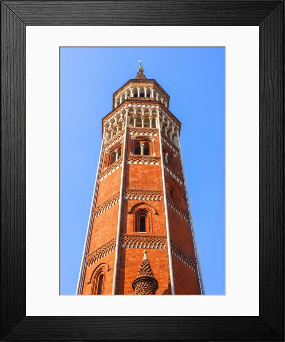 Framed Print : Bell Tower in Saint Gottardo in Corte, Milan, Lombardy, Italy Framed Print : Bell Tower in Saint Gottardo in Corte, Milan, Lombardy, Italy