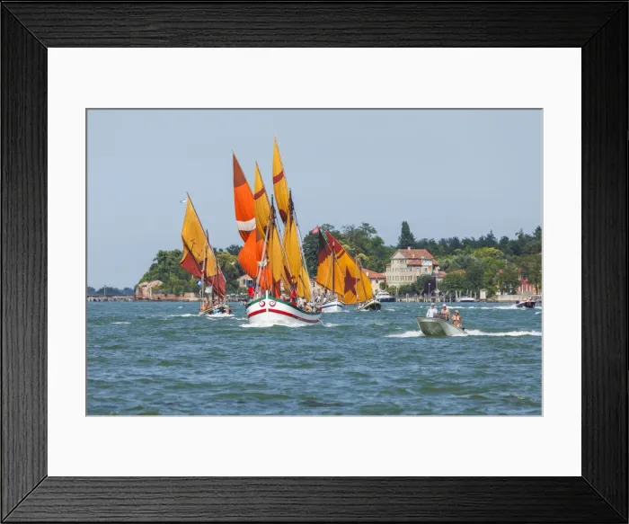 Framed Print : Regatta with traditional sailboats, Venice, Veneto, Italy Framed Print : Regatta with traditional sailboats, Venice, Veneto, Italy