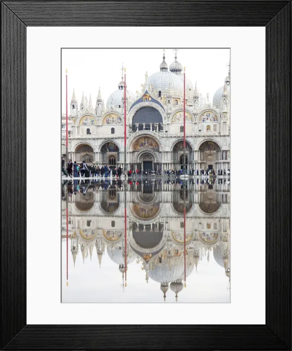 Framed Print : St. Marks Basilica during Acqua alta, St. Marks Square, Venice, Italy Framed Print : St. Marks Basilica during Acqua alta, St. Marks Square, Venice, Italy