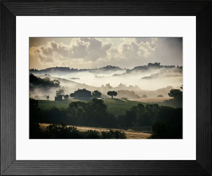 Framed Print : Italy, Marche. Macerata district. Urbisglia. Typical Marche landscape near Urbisaglia Framed Print : Italy, Marche. Macerata district. Urbisglia. Typical Marche landscape near Urbisaglia