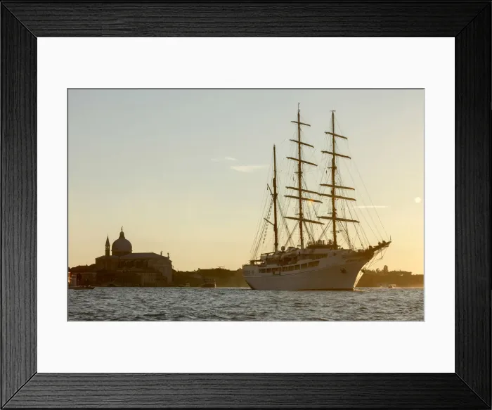 Framed Print : Cruise Ship Star Clipper, Venice, Veneto, Italy Framed Print : Cruise Ship Star Clipper, Venice, Veneto, Italy