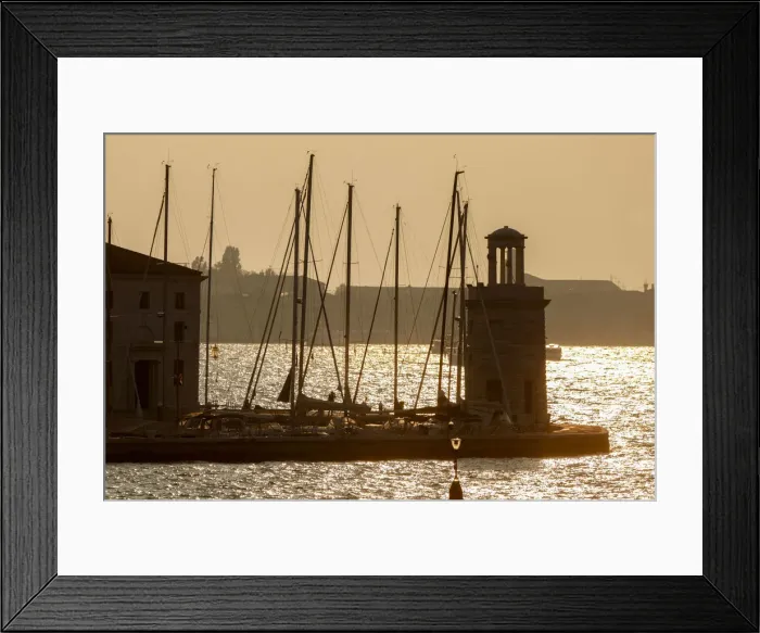 Framed Print : Marina Compagnia della Vela San Giorgio, Venice, Veneto, Italy Framed Print : Marina Compagnia della Vela San Giorgio, Venice, Veneto, Italy