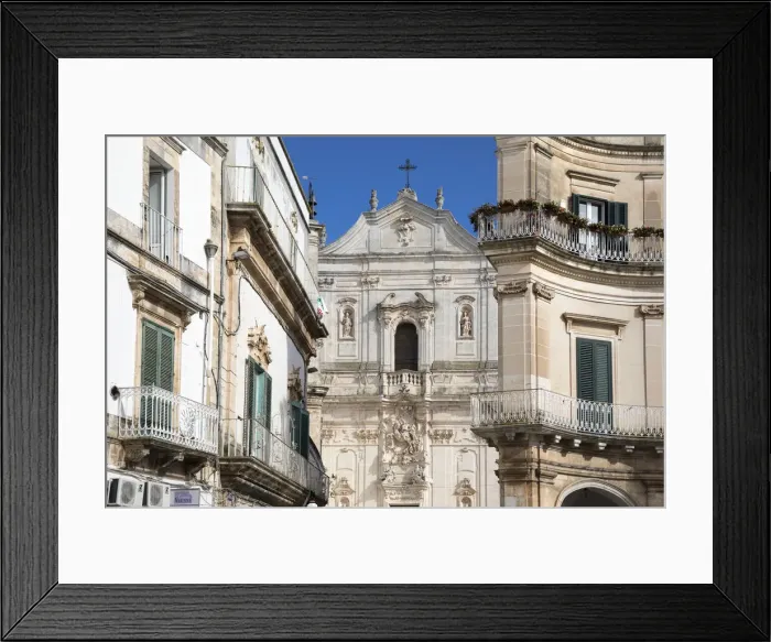 Framed Print : Italy, Apulia (Puglia), Taranto district, Itria Valley, Martina Franca, Basilica of Framed Print : Italy, Apulia (Puglia), Taranto district, Itria Valley, Martina Franca, Basilica of