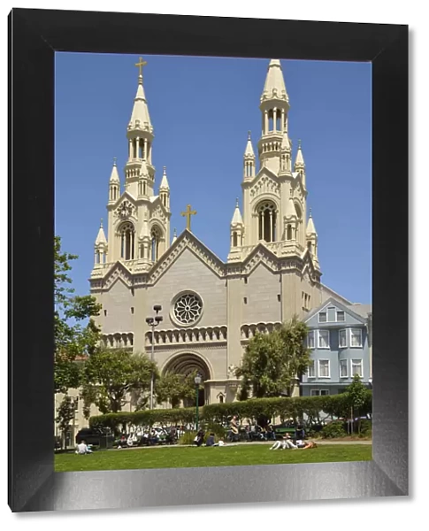Cathedral, Washington Square Park, San Francisco, Bay Area, California, USA