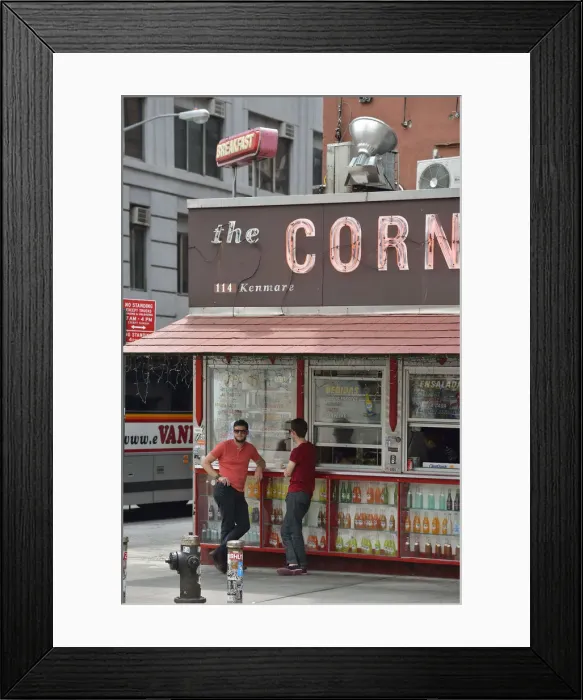 Framed Print : The Corner Restaurant, at Cleveland Place, Nolita, Lower Manhattan, New York, USA Framed Print : The Corner Restaurant, at Cleveland Place, Nolita, Lower Manhattan, New York, USA