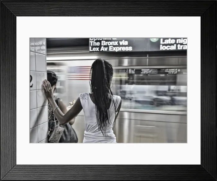 Framed Print : Subway, New York, Manhattan, USA Framed Print : Subway, New York, Manhattan, USA