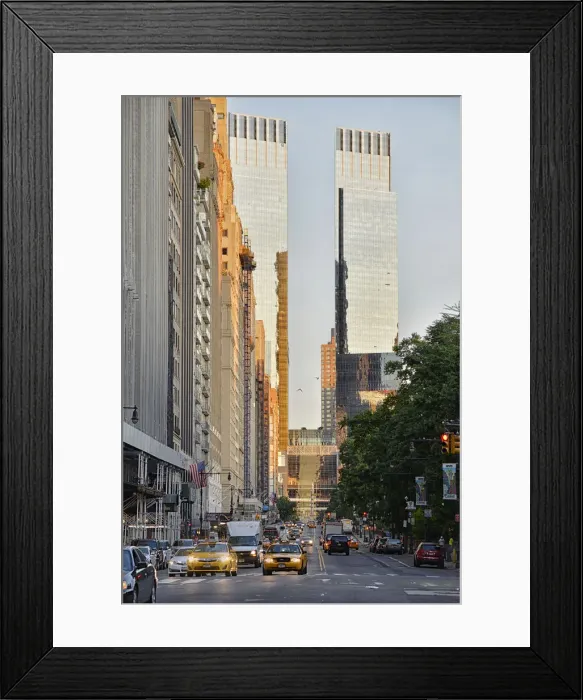 Framed Print : AOL Time Warner Building at first light, 59th street, Buildings, Midtown, Manhattan, USA