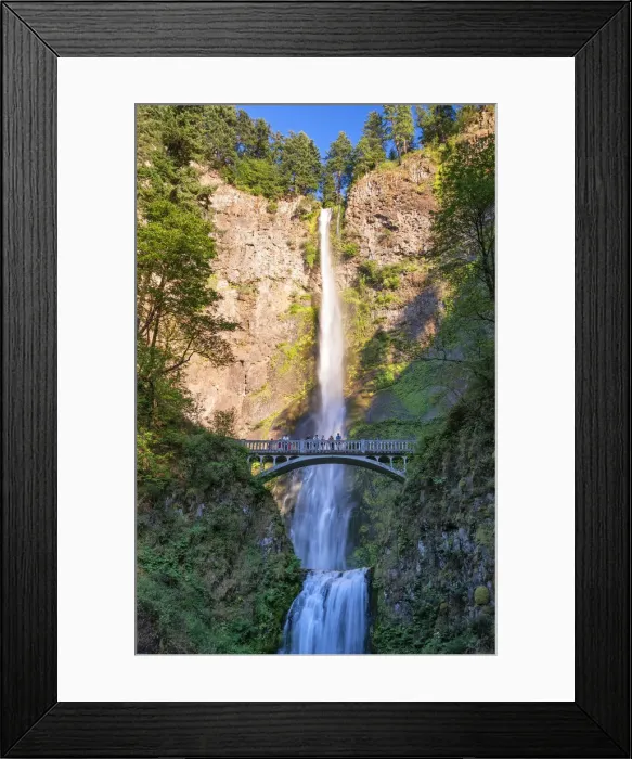 Framed Print : U. S. A. Oregon, Multnomah Falls Framed Print : U. S. A. Oregon, Multnomah Falls