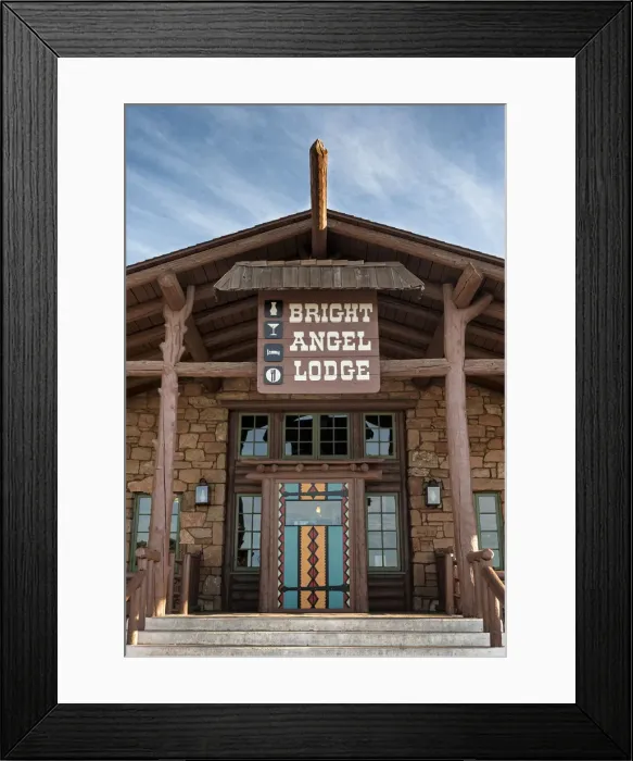 Framed Print : United States of America, Arizona, Grand Canyon, Bright Angel Lodge Framed Print : United States of America, Arizona, Grand Canyon, Bright Angel Lodge