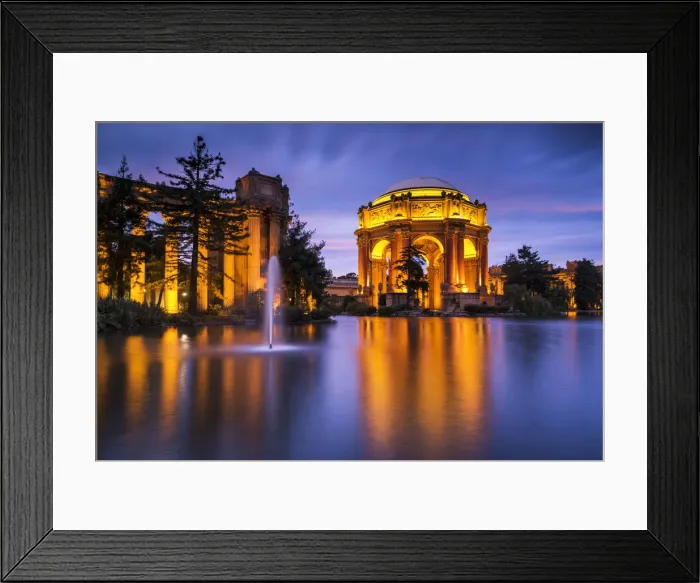 Framed Print : Palace of Fine Arts at Night in Presidio Park, San Francisco, California, USA Framed Print : Palace of Fine Arts at Night in Presidio Park, San Francisco, California, USA