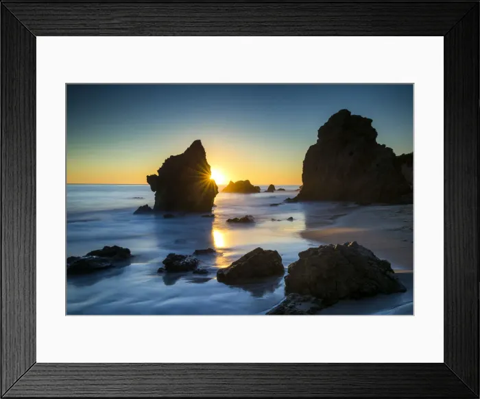 Framed Print : El Matador Beach at Sunset, Malibu, California, USA Framed Print : El Matador Beach at Sunset, Malibu, California, USA