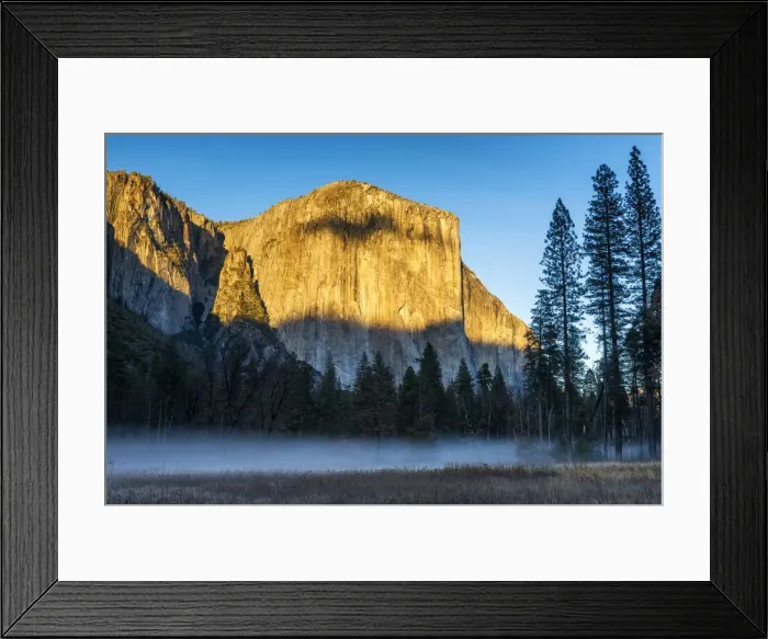 Framed Print : Mist Below El Capitan, Yosemite National Park, California, USA Framed Print : Mist Below El Capitan, Yosemite National Park, California, USA