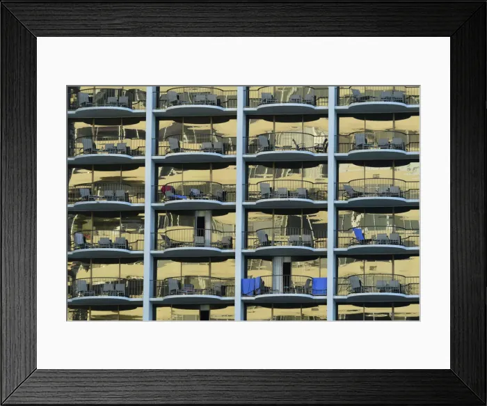 Framed Print : USA, Hawaii, Oahu, Honolulu, Waikiki, Hotel Tower