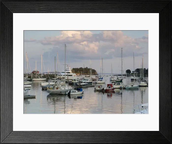 Framed Print : Boats on Camden Harbour in Camden Maine, USA Framed Print : Boats on Camden Harbour in Camden Maine, USA