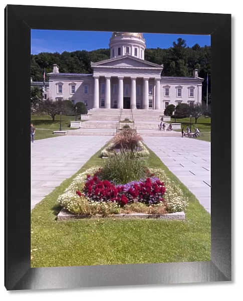 The state capitol building in Montpelier Vermont, USA