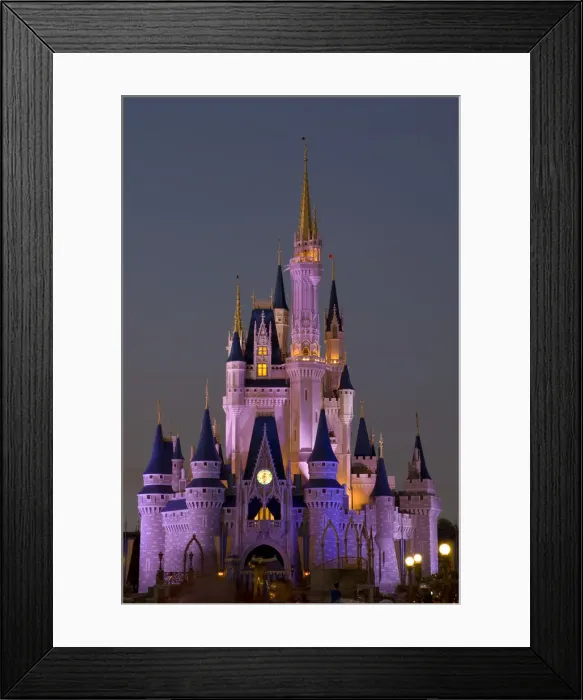 Framed Print : Orlando, Florida, USA. The Magic Castle at Disneys Magic Kingdom