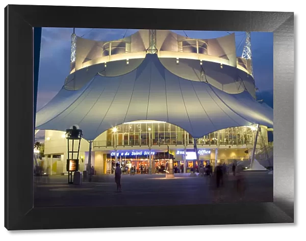 Orlando, Florida, USA. The Cirque du Soleil theatre in Orlando Florida