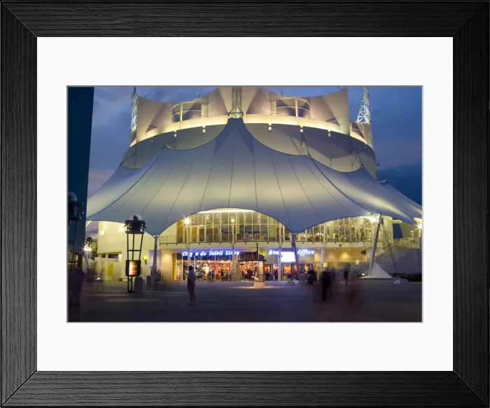 Framed Print : Orlando, Florida, USA. The Cirque du Soleil theatre in Orlando Florida