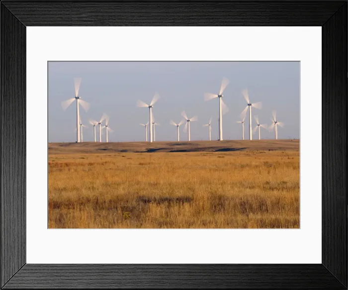 Framed Print : Wind turbines in Pawnee National Grassland, Colorado, USA Framed Print : Wind turbines in Pawnee National Grassland, Colorado, USA