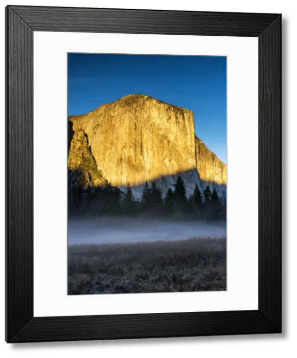 Framed Print : Mist Below El Capitan, Yosemite National Park, California, USA Framed Print : Mist Below El Capitan, Yosemite National Park, California, USA