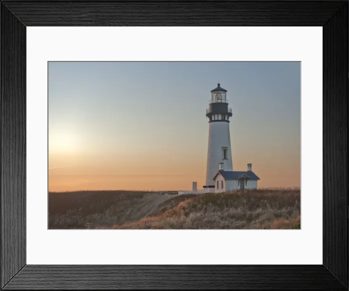 Framed Print : Yaquina Head Lighthouse, Oregon Coast, Oregon, USA