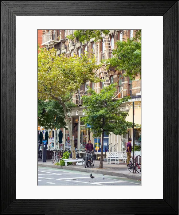 Framed Print : Street scene in the greenwich village, New York, USA Framed Print : Street scene in the greenwich village, New York, USA