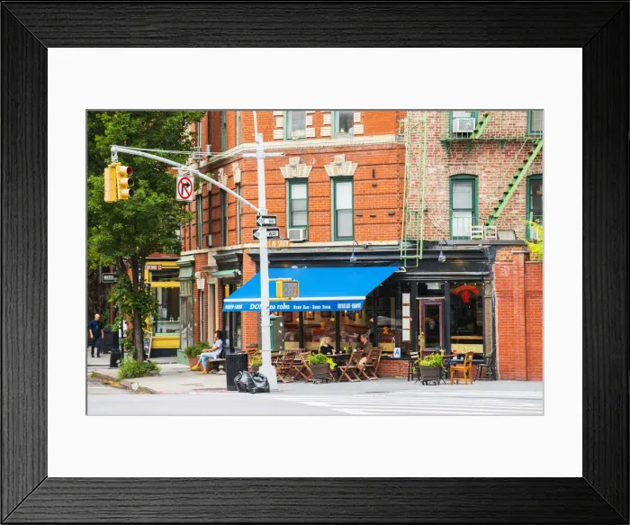 Framed Print : Street scene in the west village, New York, USA Framed Print : Street scene in the west village, New York, USA