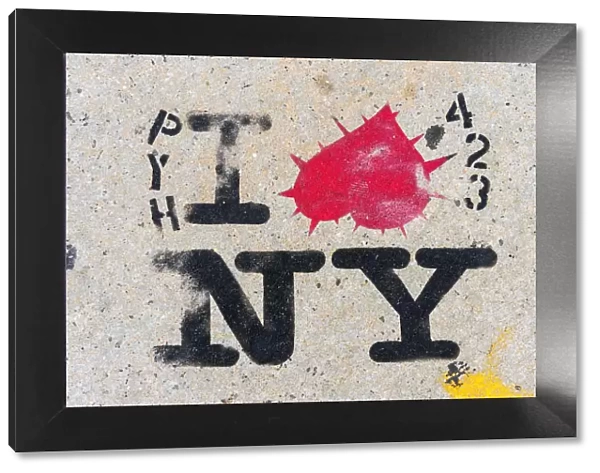 I love New York graffiti, New York, USA