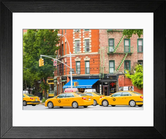 Framed Print : Street scene in the west village, New York, USA Framed Print : Street scene in the west village, New York, USA