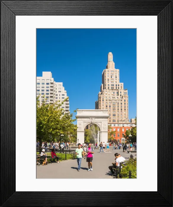 Framed Print : Washington Square park, New York, USA