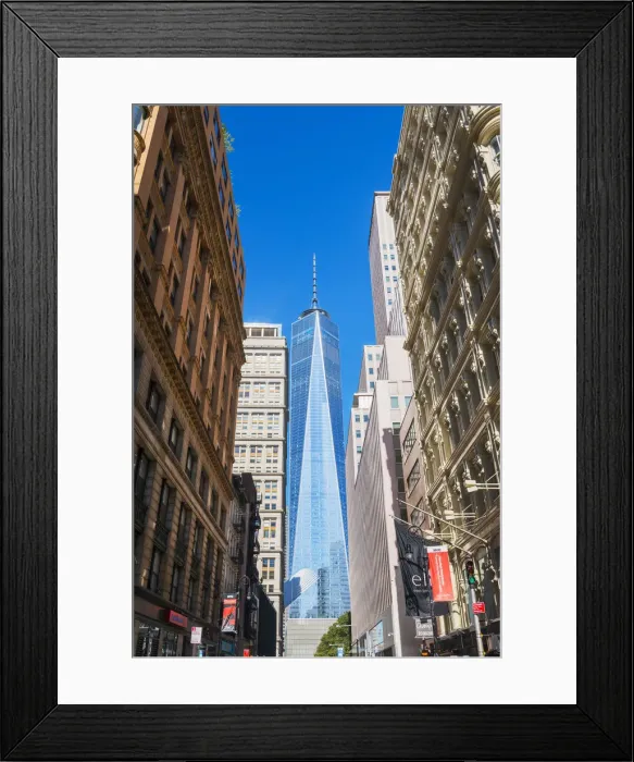 Framed Print : World trade centre towering above the finacial district, New York, USA Framed Print : World trade centre towering above the finacial district, New York, USA