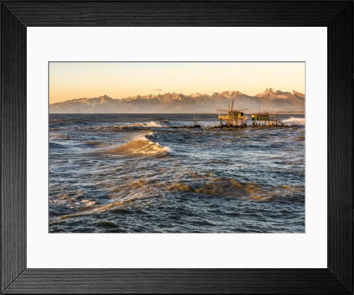 Framed Print : Europe, Italy, Tuscany, fishing houses at Marina di Pisa Framed Print : Europe, Italy, Tuscany, fishing houses at Marina di Pisa