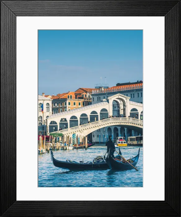Framed Print : Venice, Veneto, Italy. Gondolas on the Grand Canal Framed Print : Venice, Veneto, Italy. Gondolas on the Grand Canal