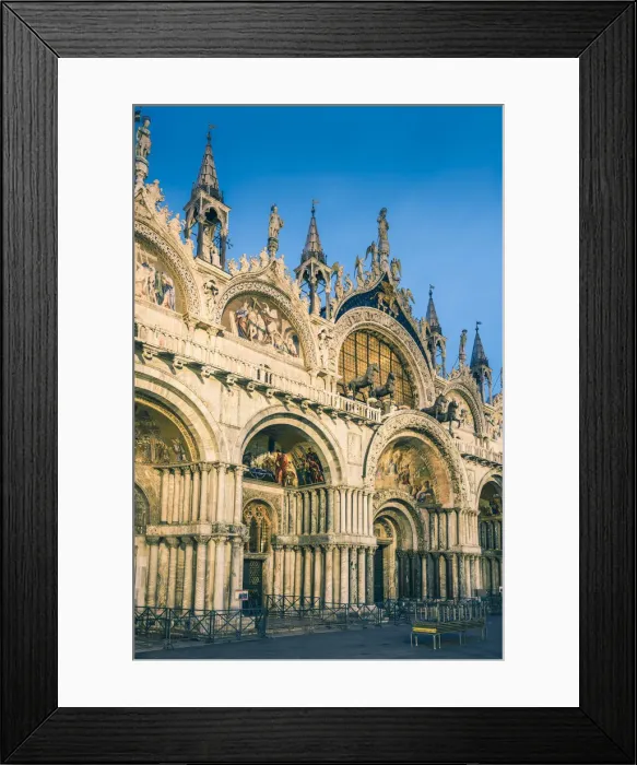Framed Print : St Marks basilica at dusk, Venice, Veneto, Italy Framed Print : St Marks basilica at dusk, Venice, Veneto, Italy