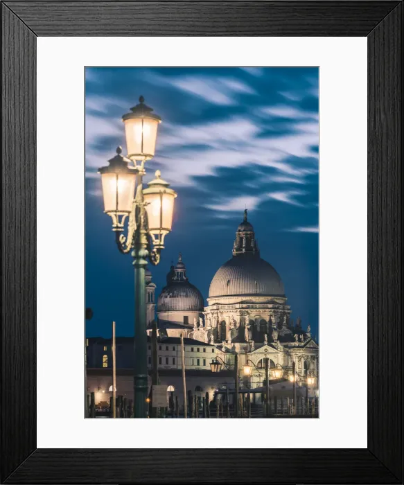 Framed Print : Salute (St Mary of Health) Basilica at dusk, Venice, Veneto, Italy Framed Print : Salute (St Mary of Health) Basilica at dusk, Venice, Veneto, Italy