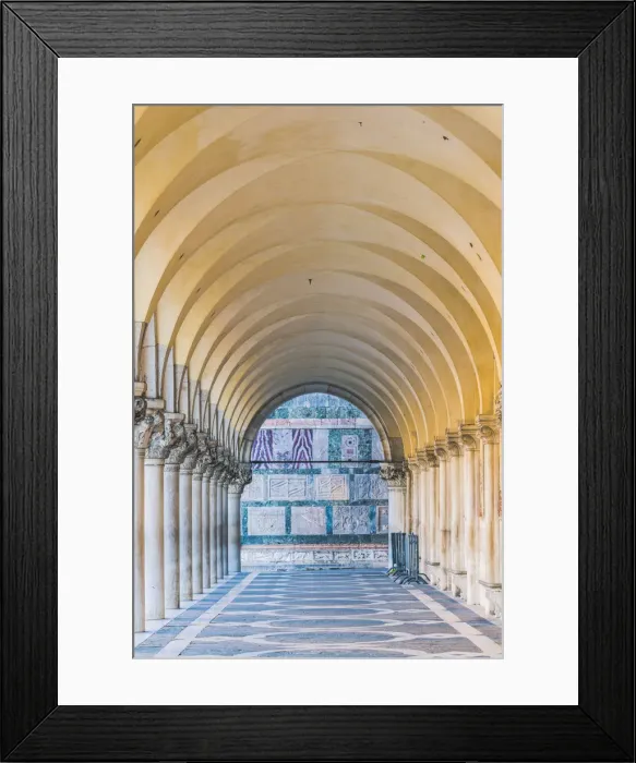 Framed Print : Doges palace arcade, St Marks square, Venice, Veneto, Italy Framed Print : Doges palace arcade, St Marks square, Venice, Veneto, Italy
