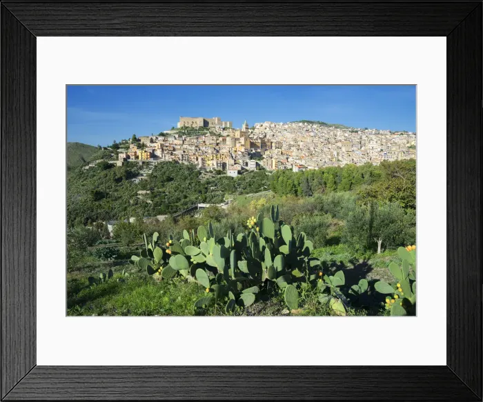 Framed Print : Europe, Italy, Sicily, Caccamo Town Framed Print : Europe, Italy, Sicily, Caccamo Town