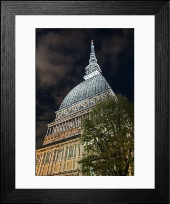 Framed Print : Night view of the Mole Antonelliana, Turin, Piedmont, Italy Framed Print : Night view of the Mole Antonelliana, Turin, Piedmont, Italy