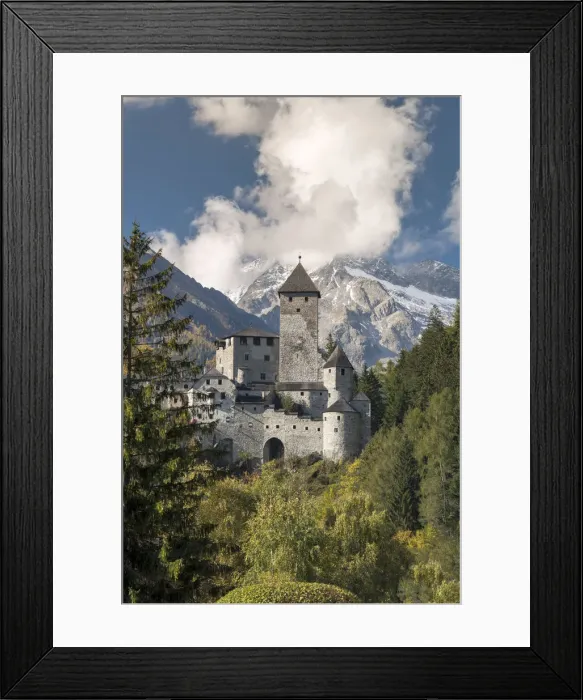Framed Print : Taufers Castle, Sand in Taufers or Campo Tures, Alto Adige - South Tyrol, Italy
