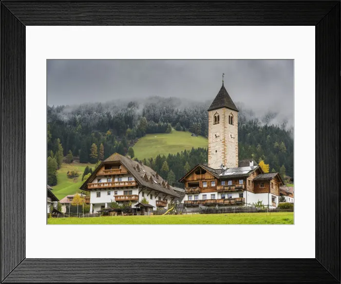 Framed Print : Scenic autumn landscape in Alto Adige - South Tyrol, Italy Framed Print : Scenic autumn landscape in Alto Adige - South Tyrol, Italy