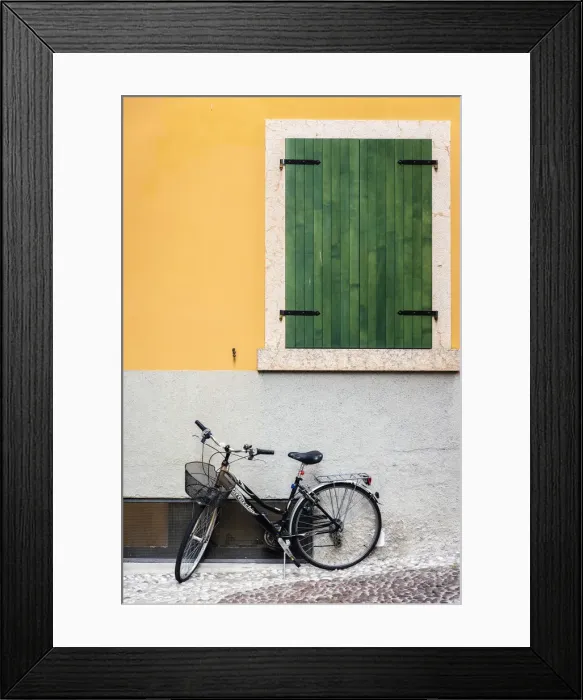 Framed Print : Picturesque street view, Malcesine, Lake Garda, Veneto, Italy Framed Print : Picturesque street view, Malcesine, Lake Garda, Veneto, Italy