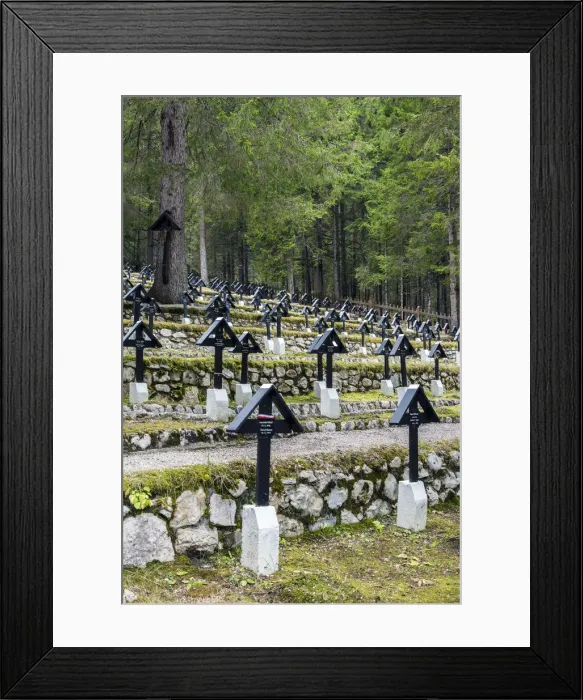 Framed Print : Nasswand Mountain or Monte Piana World War I cemetery, Alto Adige - South Tyrol, Italy Framed Print : Nasswand Mountain or Monte Piana World War I cemetery, Alto Adige - South Tyrol, Italy